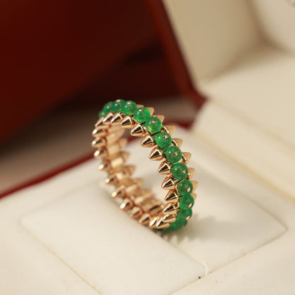 [Stellar Jewelry]CLASH 7.9MM AGATE CHALCEDONY RING