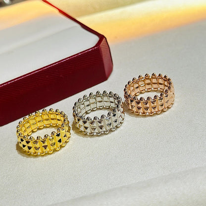 [Stellar Jewelry]CLASH 9.2MM DOUBLE ROW RING