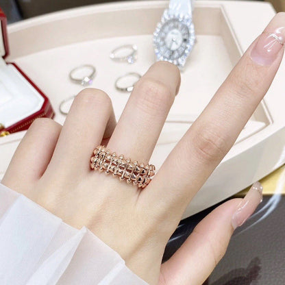 [Stellar Jewelry]CLASH 9.2MM DOUBLE ROW RING