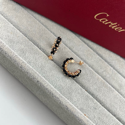 [Stellar Jewelry]CLASH 7.9MM AGATE CHALCEDONY EARRINGS