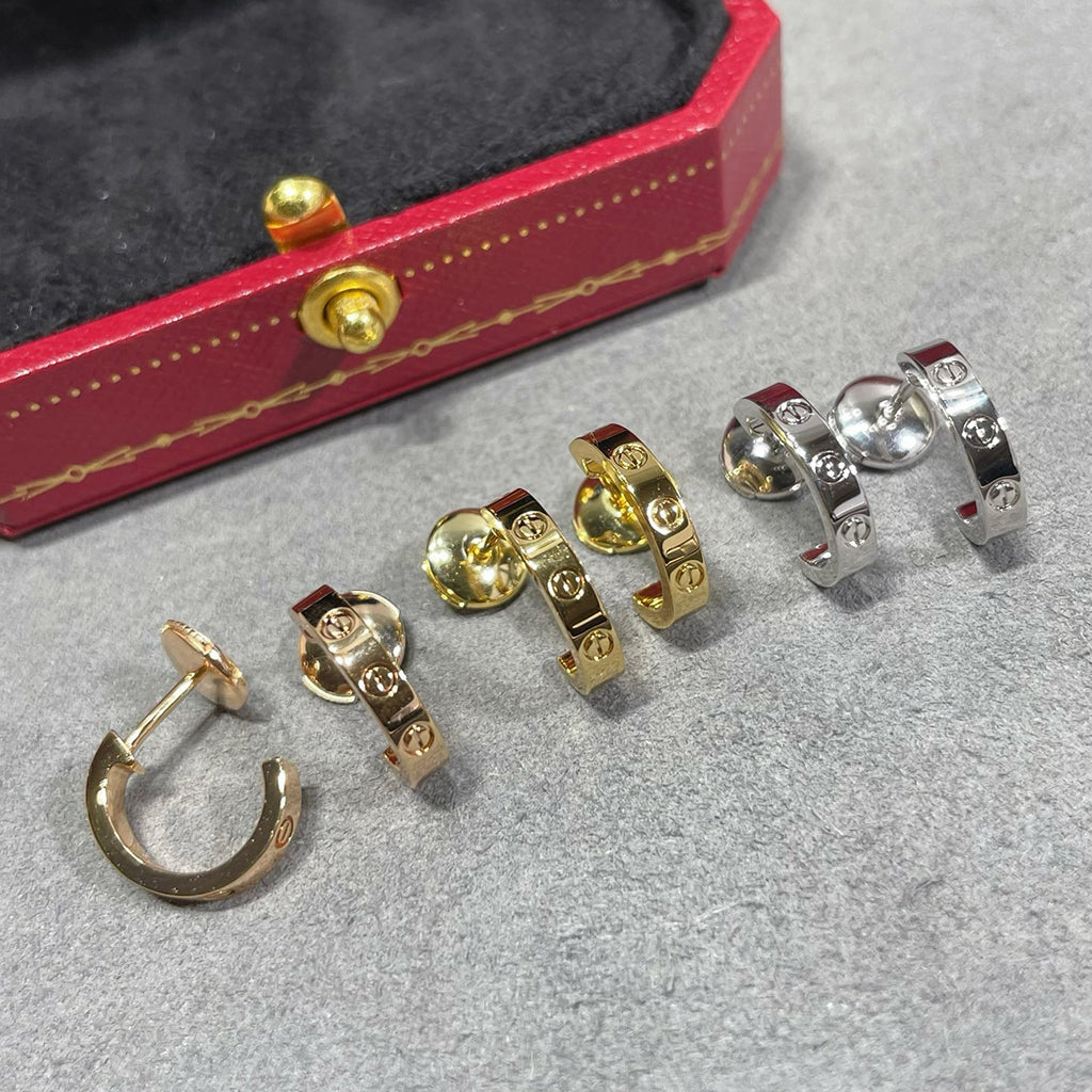 [Stellar Jewelry]LOVE EARRINGS 2.65 MM NO DIAMOND SMALL