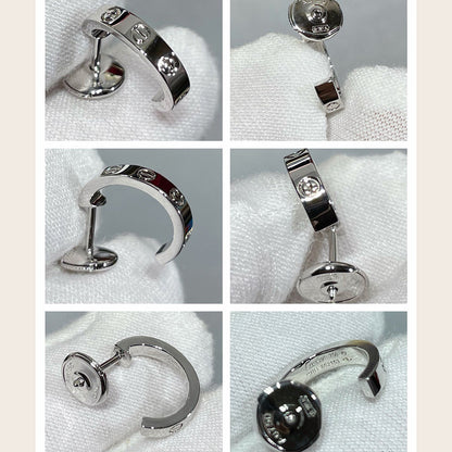 [Stellar Jewelry]LOVE EARRINGS 2.65 MM NO DIAMOND SMALL