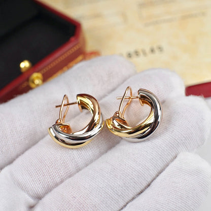 [Stellar Jewelry]TRINITY ON DIAMOND CLASSIC EARRINGS