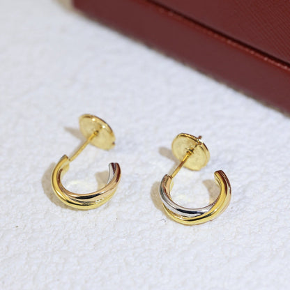 [Stellar Jewelry]TRINITY ON DIAMOND MINI EARRINGS