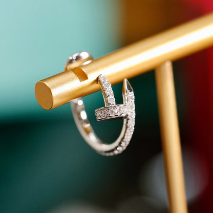 [Stellar Jewelry]JUSTE FULL DIAMOND SMALL EARRINGS