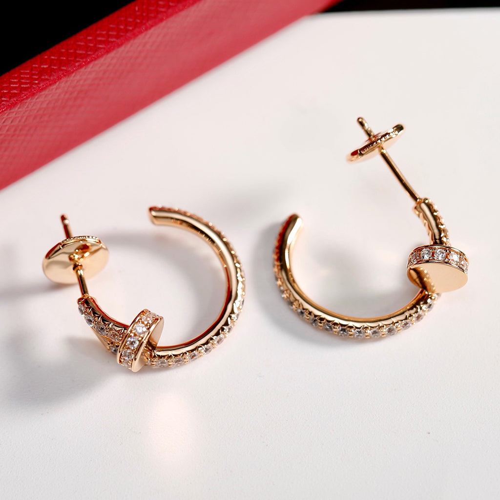 [Stellar Jewelry]JUSTE FULL DIAMOND SMALL EARRINGS