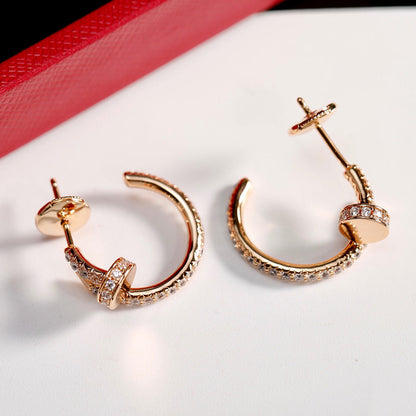 [Stellar Jewelry]JUSTE FULL DIAMOND SMALL EARRINGS