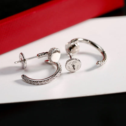 [Stellar Jewelry]JUSTE FULL DIAMOND SMALL EARRINGS