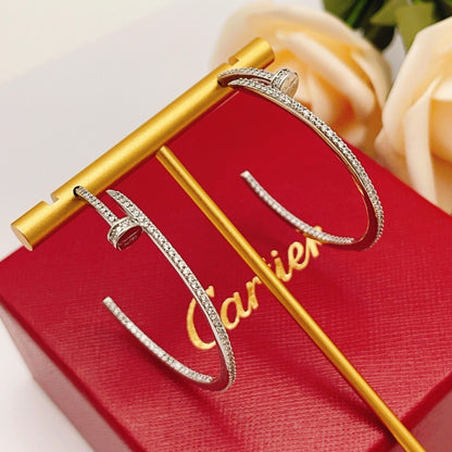 [Stellar Jewelry]JUSTE FULL DIAMOND LARGE EARRINGS