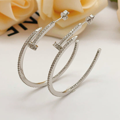 [Stellar Jewelry]JUSTE FULL DIAMOND LARGE EARRINGS