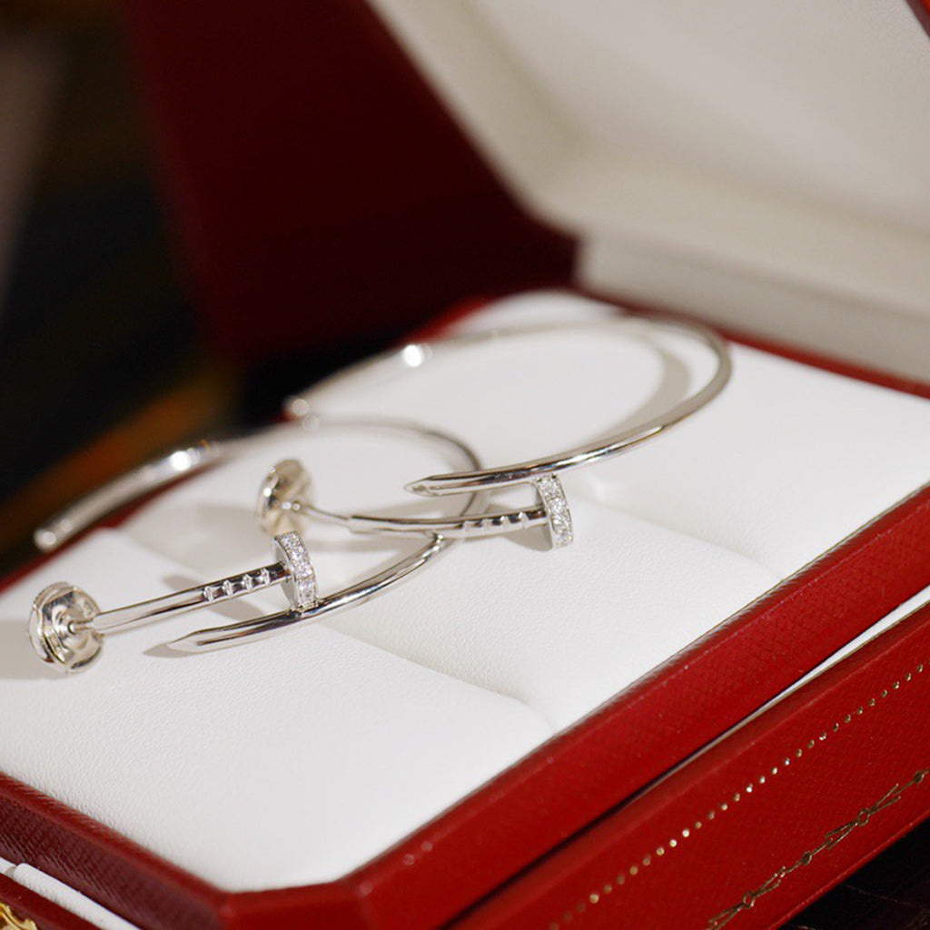 [Stellar Jewelry]JUSTE HALF DIAMOND LARGE EARRINGS