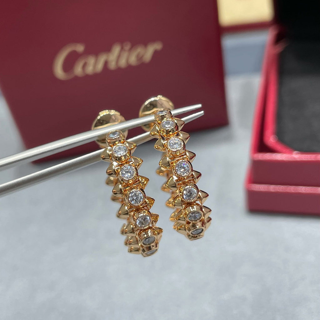 [Stellar Jewelry]CLASH FULL DIAMOND MEDIUM EARRINGS