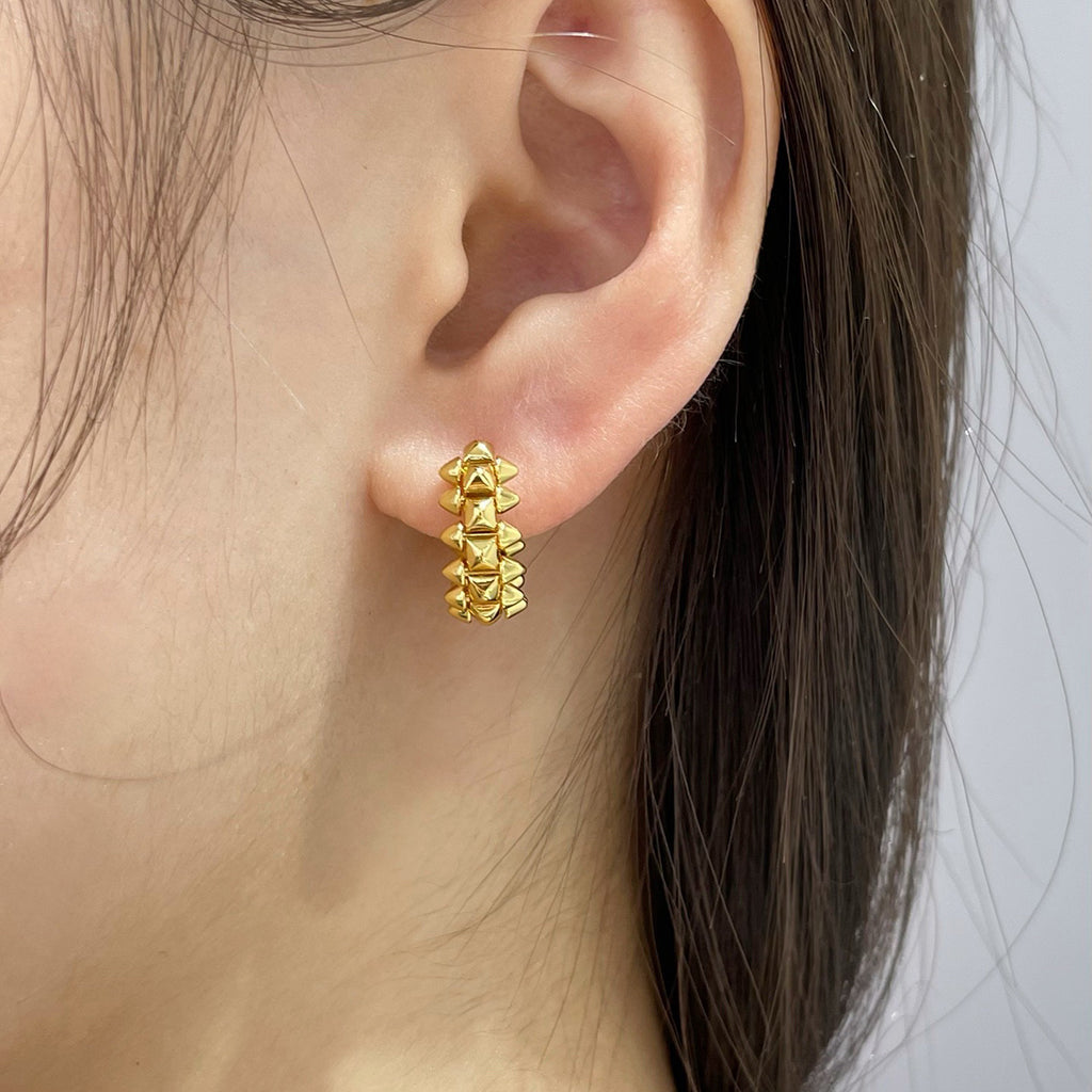 [Stellar Jewelry]CLASH MINI HOOP EARRINGS