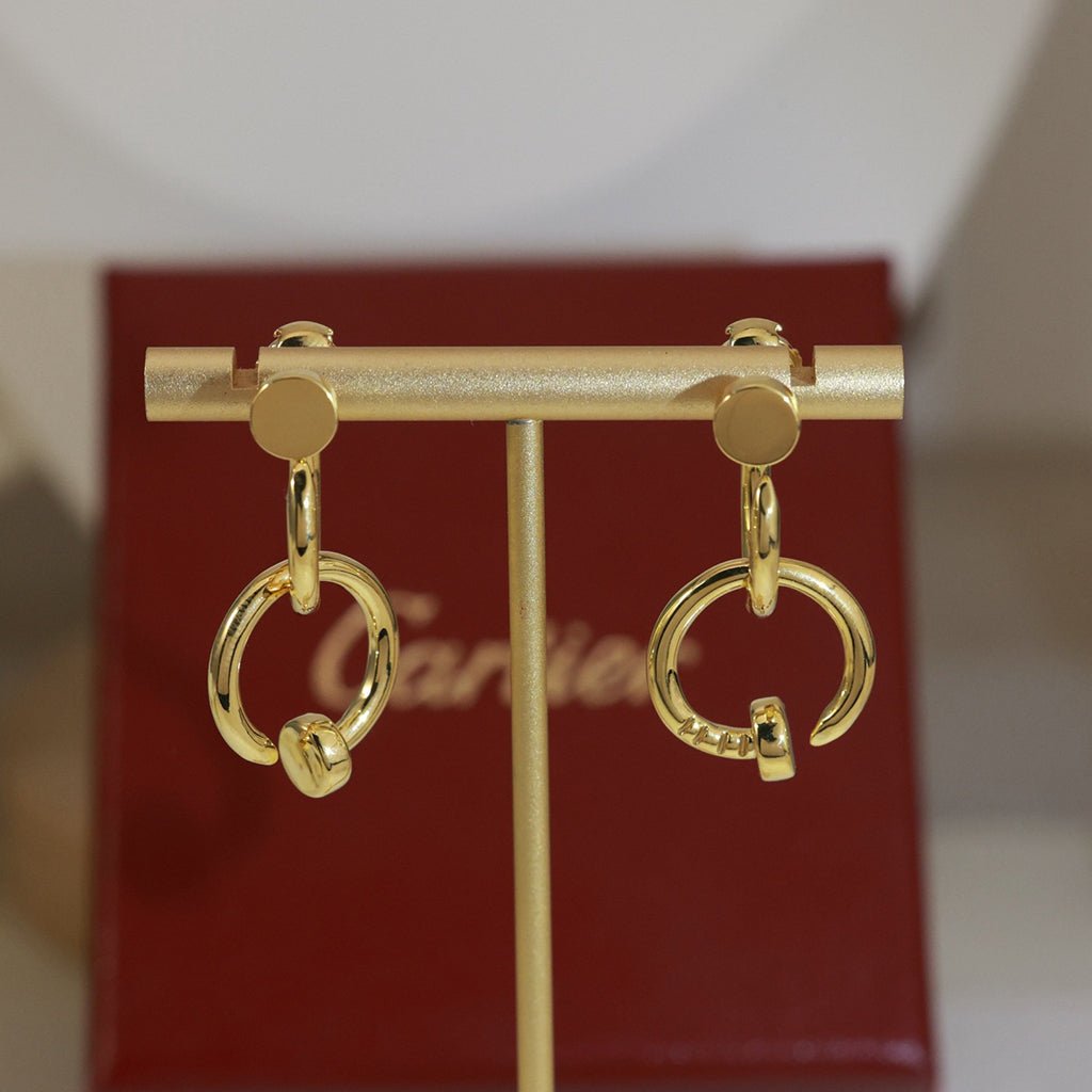 [Stellar Jewelry]JUSTE NO DIAMOND DOUBLE EARRINGS