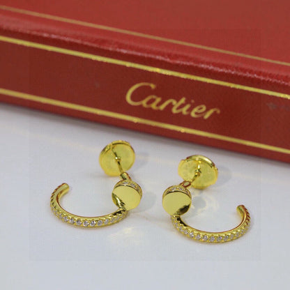 [Stellar Jewelry]JUSTE FULL DIAMOND DOUBLE EARRINGS