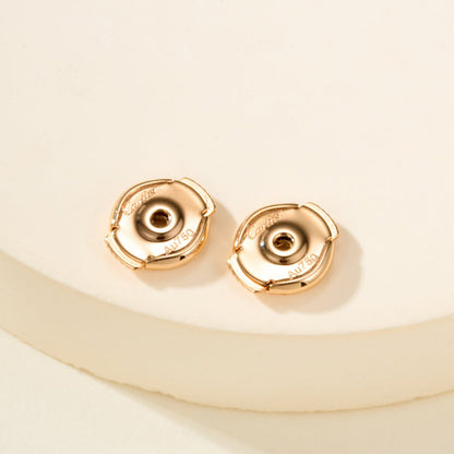 [Stellar Jewelry]JUSTE HALF DIAMOND DOUBLE EARRINGS