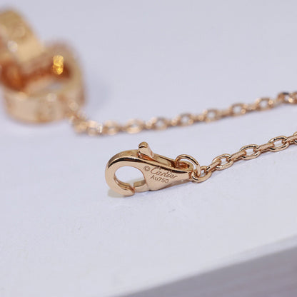 [Stellar Jewelry]LOVE DOUBLE RING NECKLACE