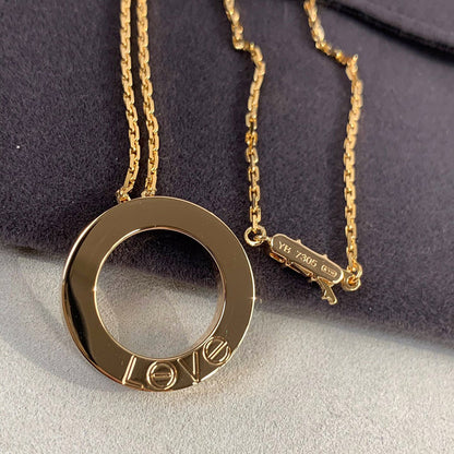 [Stellar Jewelry]LOVE NECKLACE 16MM 3 DIAMONDS