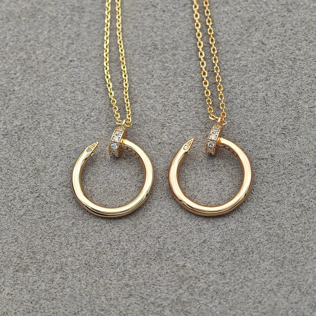 [Stellar Jewelry]JUSTE NECKLACE HALF DIAMOND