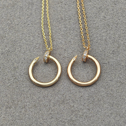 [Stellar Jewelry]JUSTE NECKLACE HALF DIAMOND