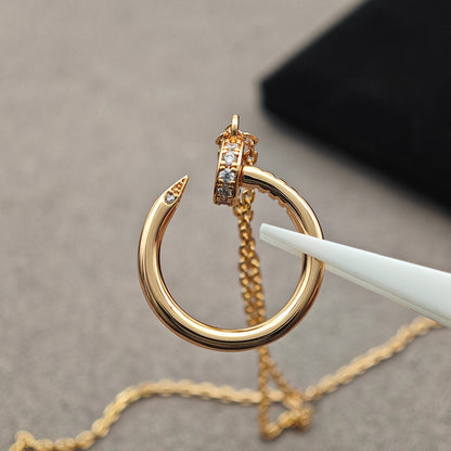 [Stellar Jewelry]JUSTE NECKLACE HALF DIAMOND