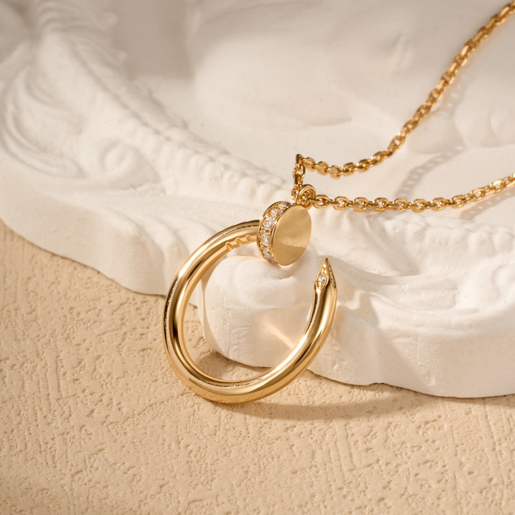 [Stellar Jewelry]JUSTE NECKLACE HALF DIAMOND