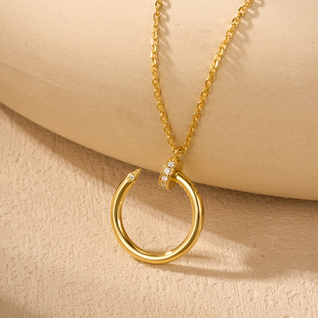 [Stellar Jewelry]JUSTE NECKLACE HALF DIAMOND