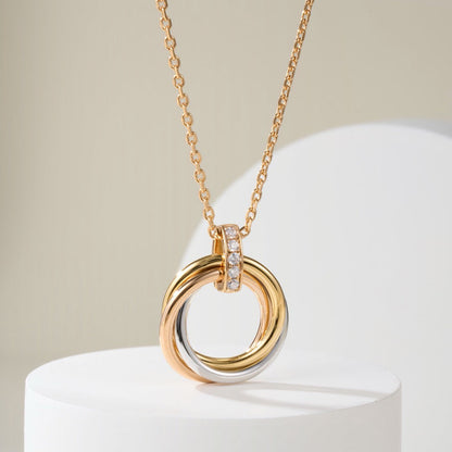 [Stellar Jewelry]TRINITY MEDIUM  DIAMONDS NECKLACE