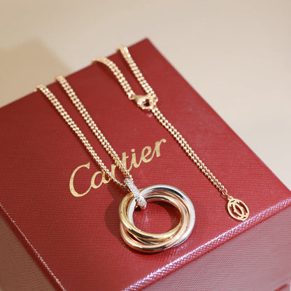 [Stellar Jewelry]TRINITY MEDIUM  DIAMONDS NECKLACE