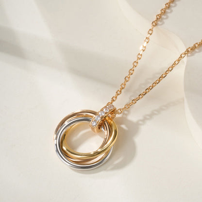 [Stellar Jewelry]TRINITY MEDIUM  DIAMONDS NECKLACE