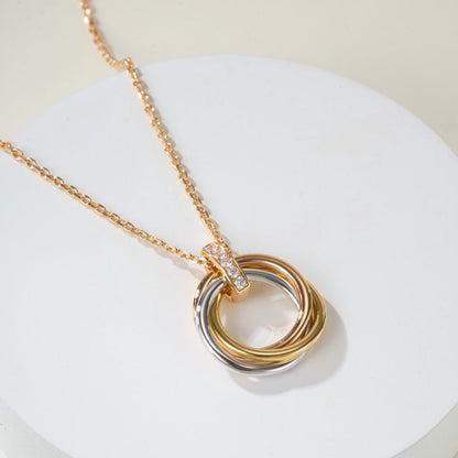 [Stellar Jewelry]TRINITY MEDIUM  DIAMONDS NECKLACE