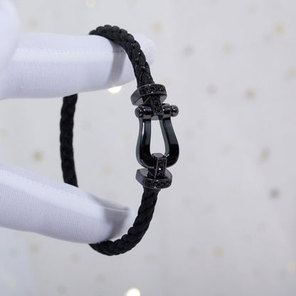 [Stellar Jewelry]FORCE LARGE SERIES HORSESHOE BLACK SAMURAI BRACELET