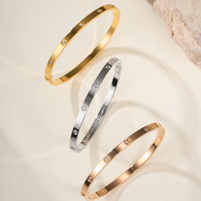 [Stellar Jewelry]LOVE BRACELET 3.65MM 10 DIAMONDS