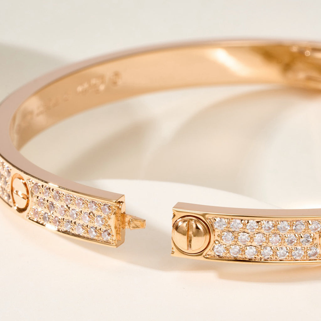 [Stellar Jewelry]LOVE BRACELET 4.8MM DIAMOND-PAVED