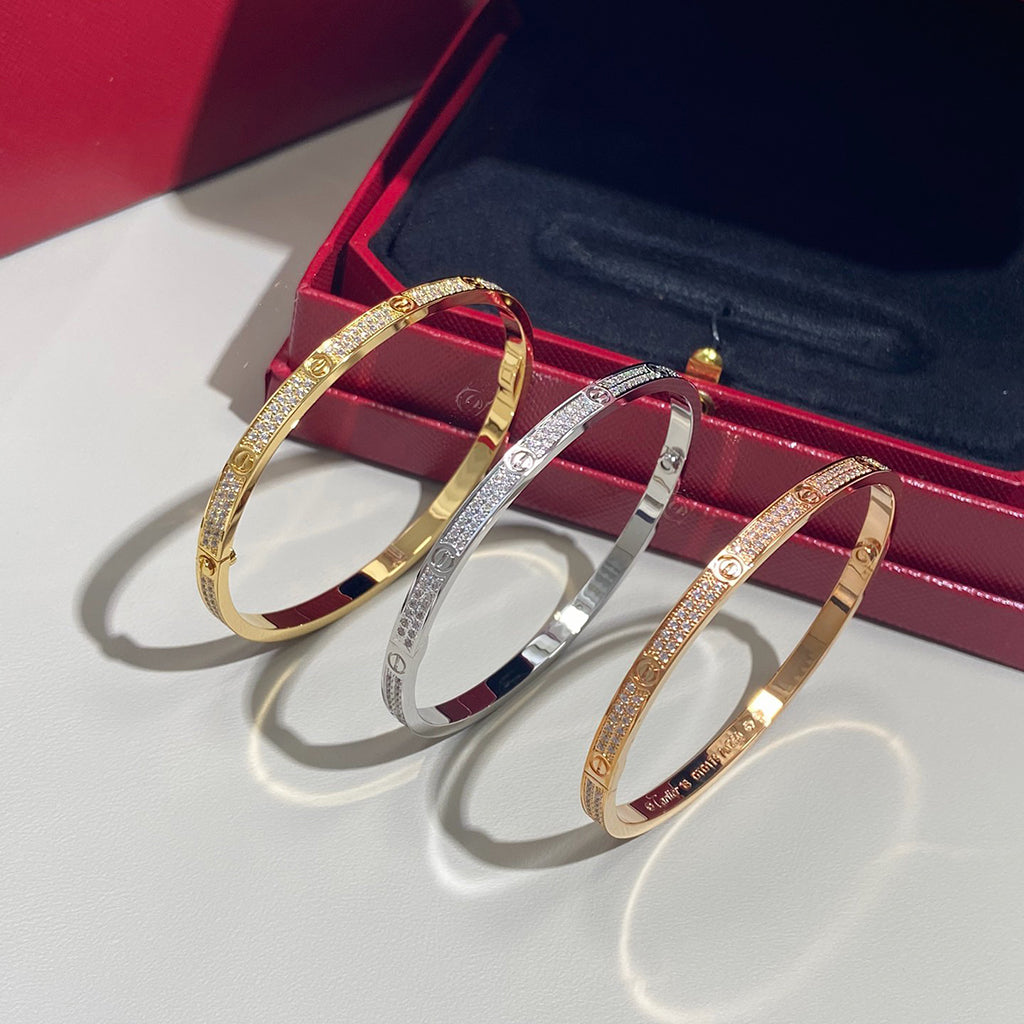 [Stellar Jewelry]LOVE BRACELET 3.65MM DIAMOND-PAVED