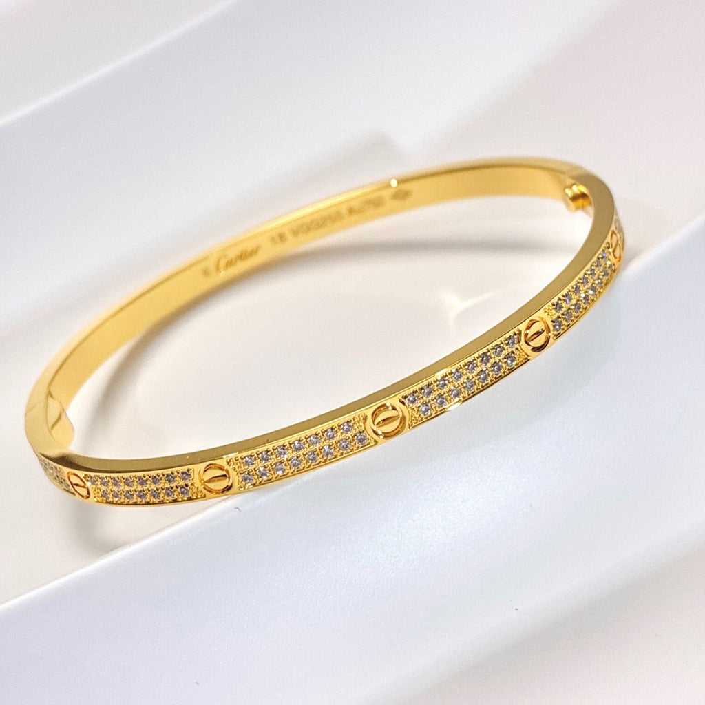 [Stellar Jewelry]LOVE BRACELET 3.65MM DIAMOND-PAVED