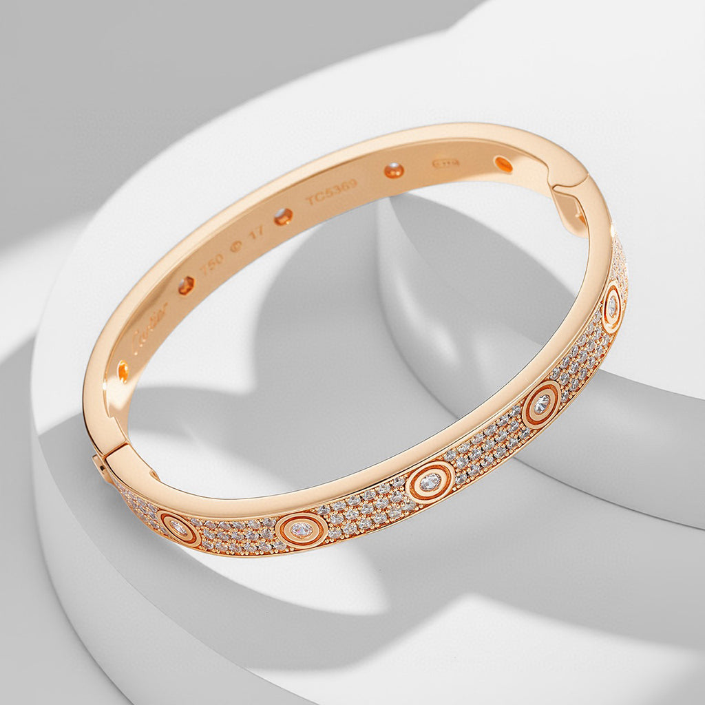 [Stellar Jewelry]LOVE BRACELET 6.1MM DIAMOND-PAVED 10 BIG DIAMONDS