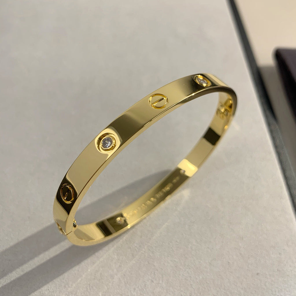 [Stellar Jewelry]LOVE BRACELET 6.1MM 4 DIAMONDS