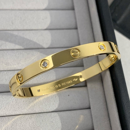 [Stellar Jewelry]LOVE BRACELET 6.1MM 4 DIAMONDS