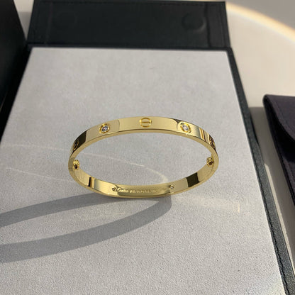 [Stellar Jewelry]LOVE BRACELET 6.1MM 4 DIAMONDS