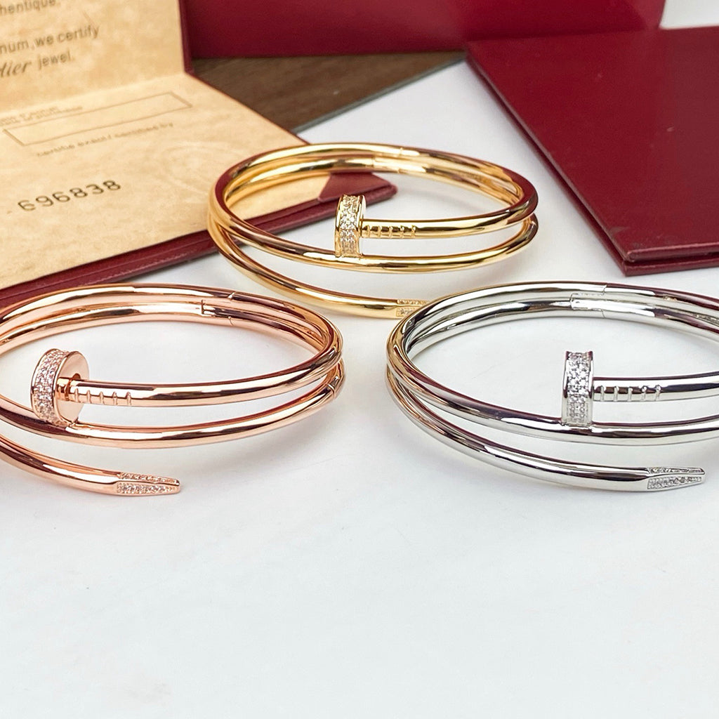 [Stellar Jewelry]JUSTE BRACELET 3.5MM DOUBLE ROW DIAMOND