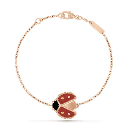 [Stellar Jewelry]LUCKY SPRING 1 MOTIF PINK GOLD BRACELET