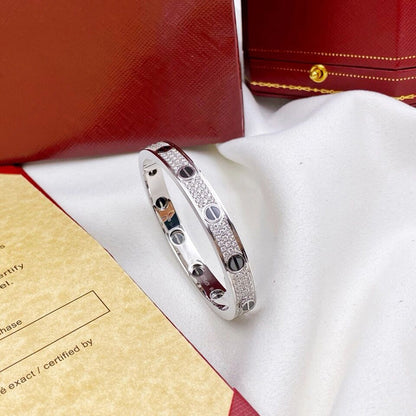 [Stellar Jewelry]LOVE BRACELET 6.1MM DIAMOND-PAVED CERAMIC