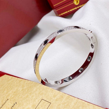 [Stellar Jewelry]LOVE BRACELET 6.1MM DIAMOND-PAVED CERAMIC