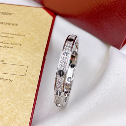 [Stellar Jewelry]LOVE BRACELET 6.1MM DIAMOND-PAVED CERAMIC