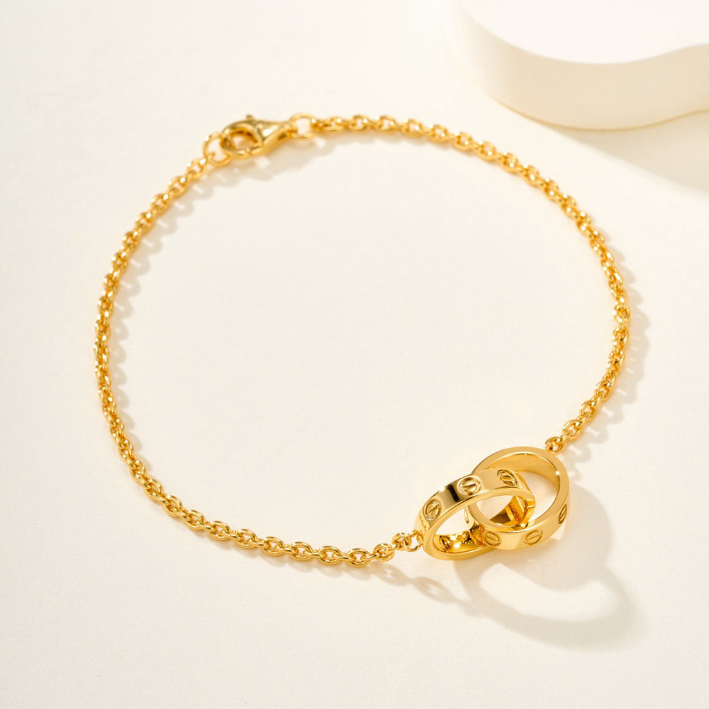[Stellar Jewelry]LOVE BRACELET DOUBLE RING