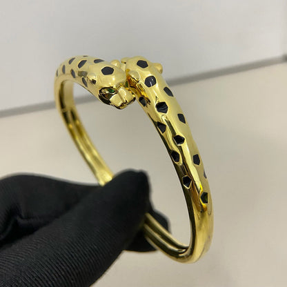 [Stellar Jewelry]PANTHERE DOUBLE HEADED OPEN BRACELET