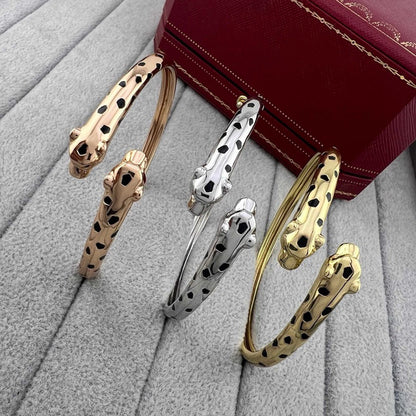 [Stellar Jewelry]PANTHERE DOUBLE HEADED OPEN BRACELET