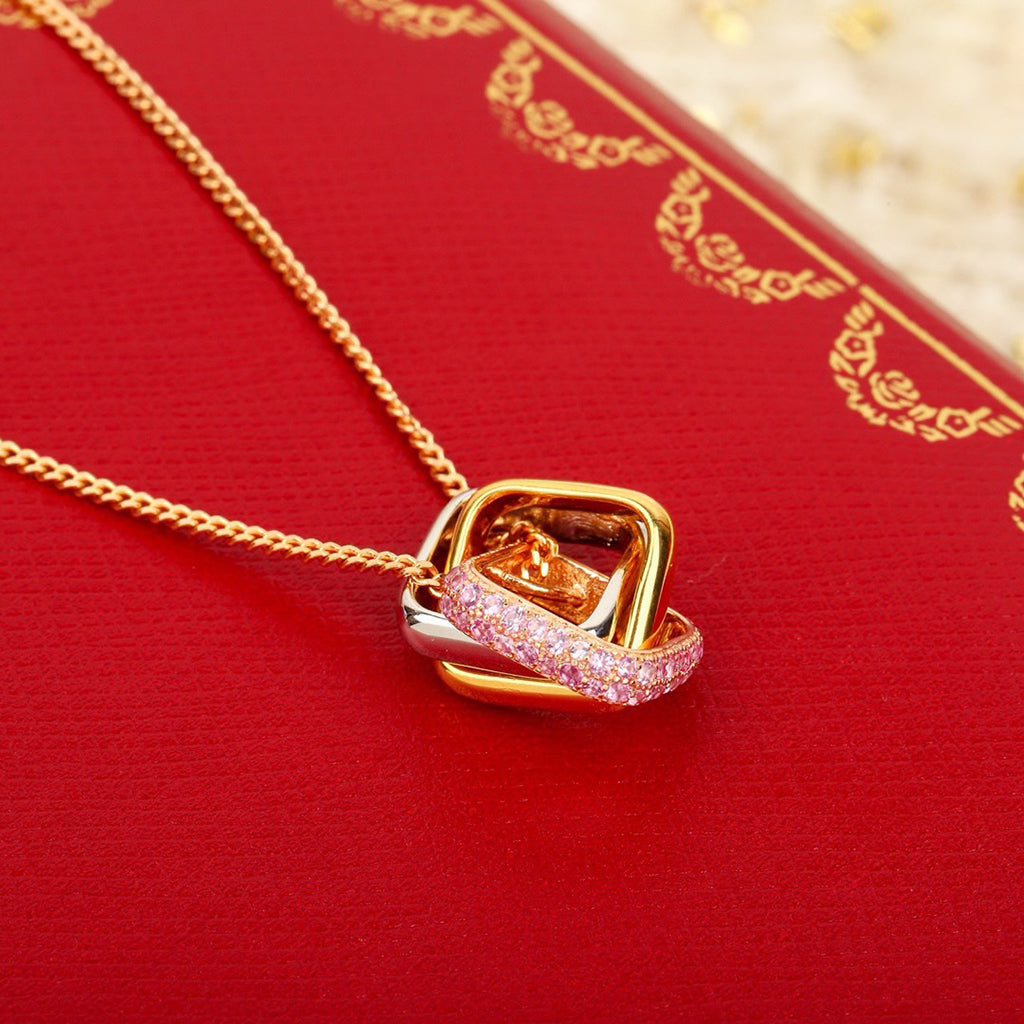 [Stellar Jewelry]TRINITY CUSHION NECKLACE COLLECTION