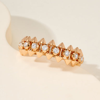 [Stellar Jewelry]CLASH 6.8MM DIAMOND MEDIUM RING